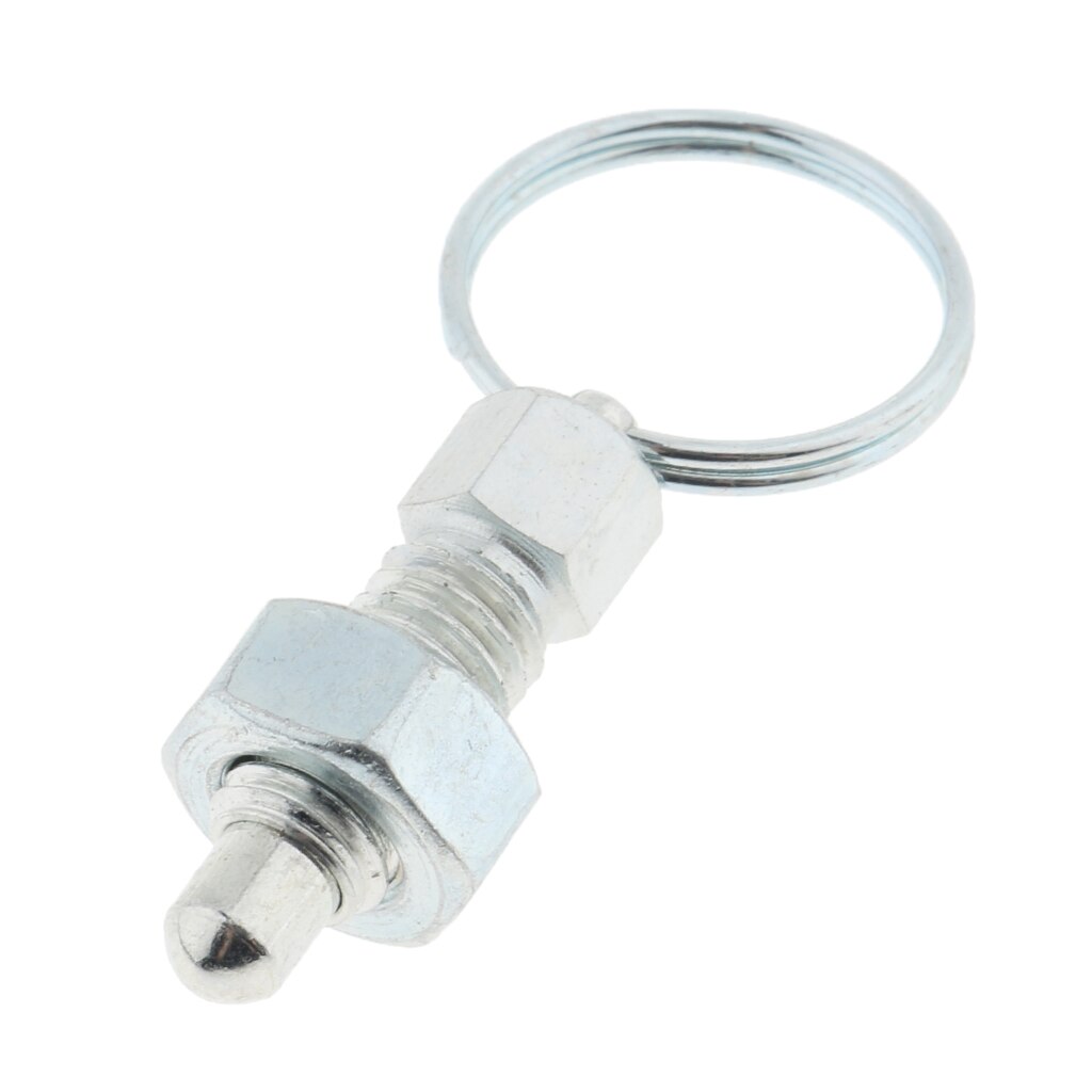 Steel Retractable Spring Plunger Indexing Plunger Lock Ring Pin, 4 Sizes Available