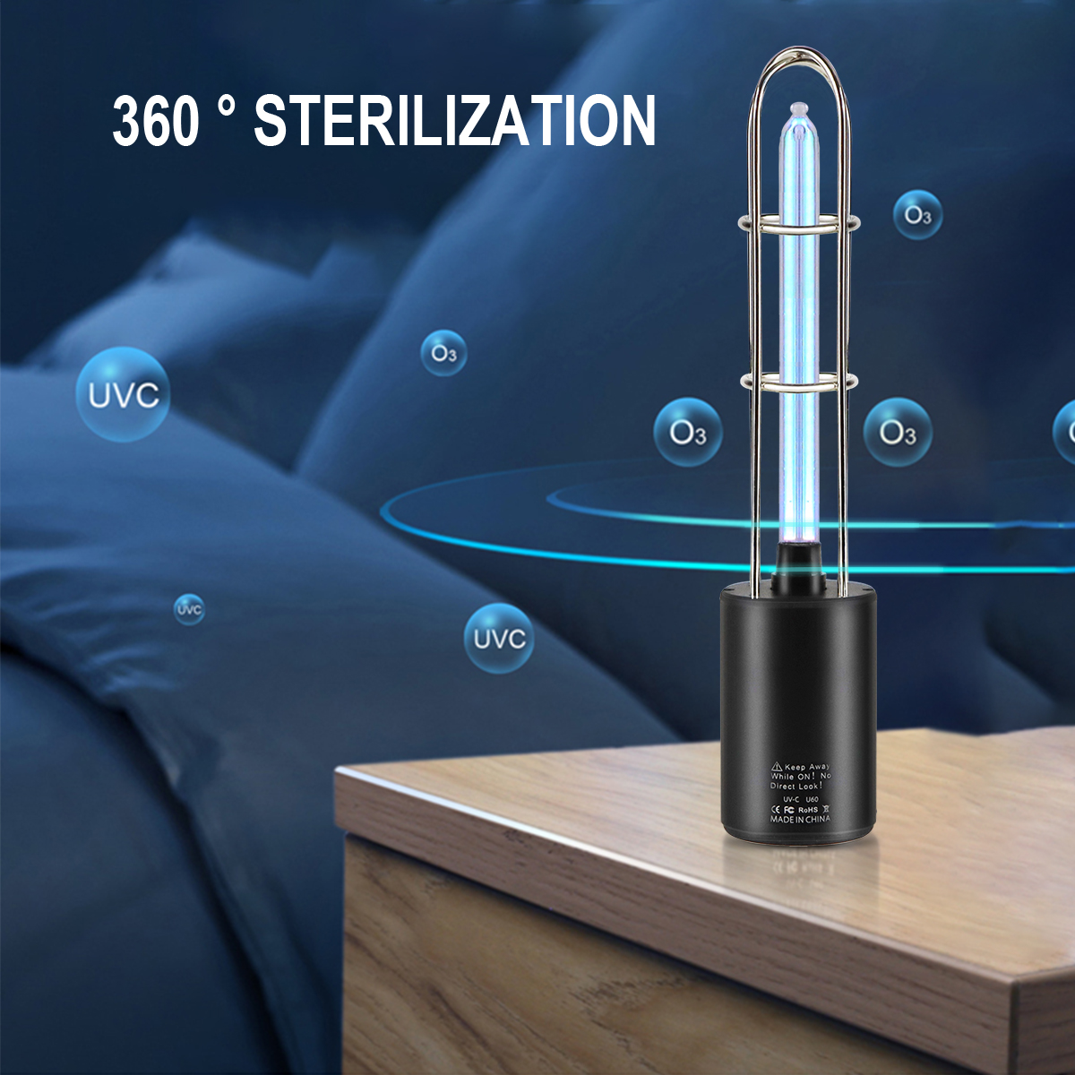 USB Recharge UVC Sterilization Stick Disinfection Rod Personal Care Traveling Sterilizer UV Sanitizer Light LED Ultraviolet Lamp