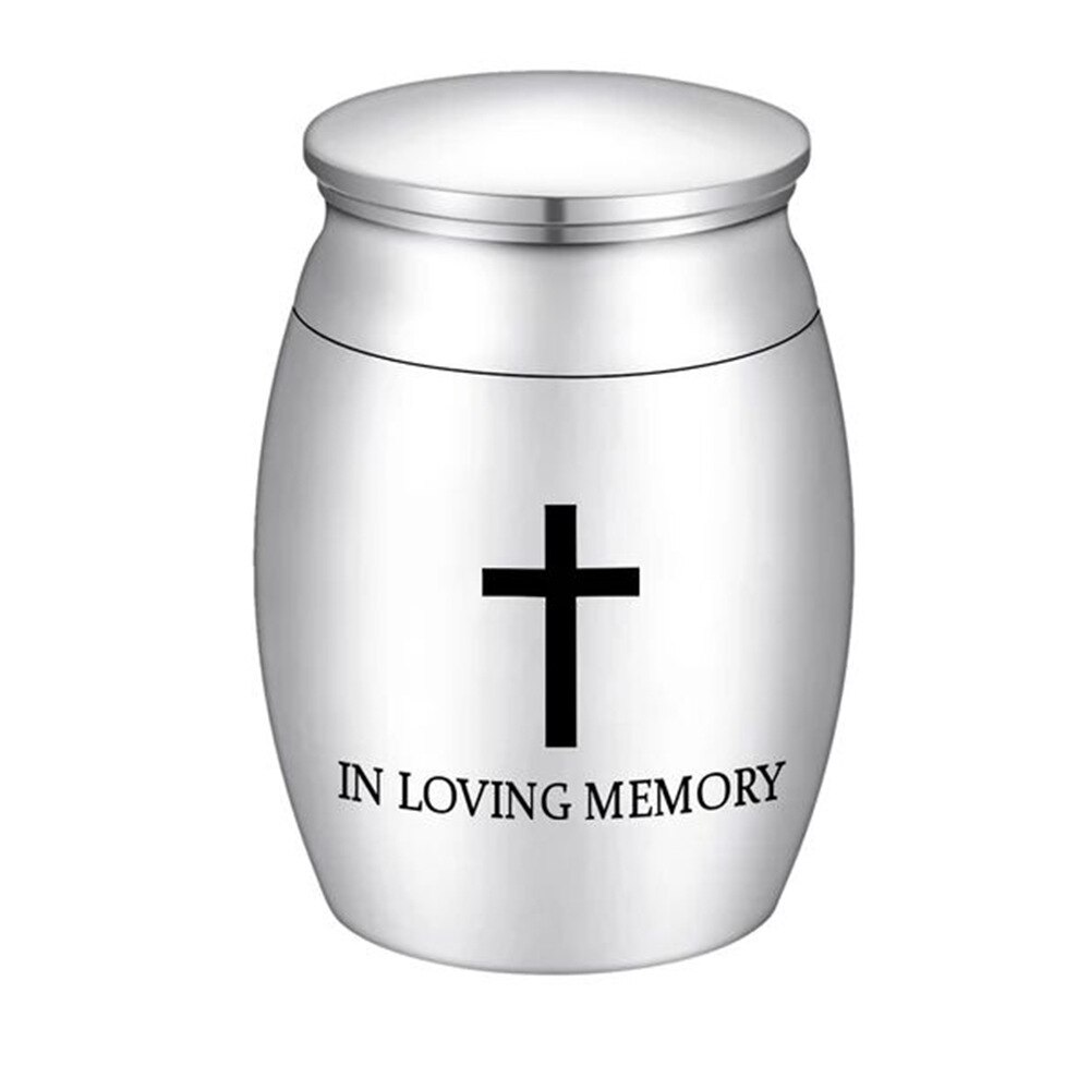 Pet Cremation Urns Lettering Engraving Stainless Steel Ash Memorial Container Dog Cat Resting Place Storage Holder Pet Urn ZA26: color7