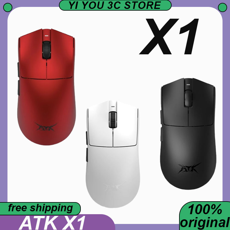 Ratón ATK Blazing Sky X1 Ultimate de modo Dual, inalámbrico, ultraligero, ergonómico, para PC, Esports, portátil, Gaming, accesorios para PC