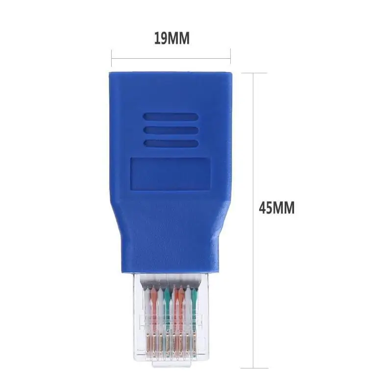 RJ45 Male To Female CAT6 Connector Lan Ethernet Network Extension Adapter Replacement for Routers/Hubs/Network RJ45 Connections