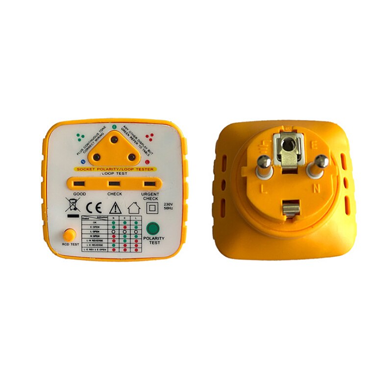 European standard power socketDigital Display Socket Tester Power Socket Wiring Detection Wall Plug Breaker Test Socket Detector
