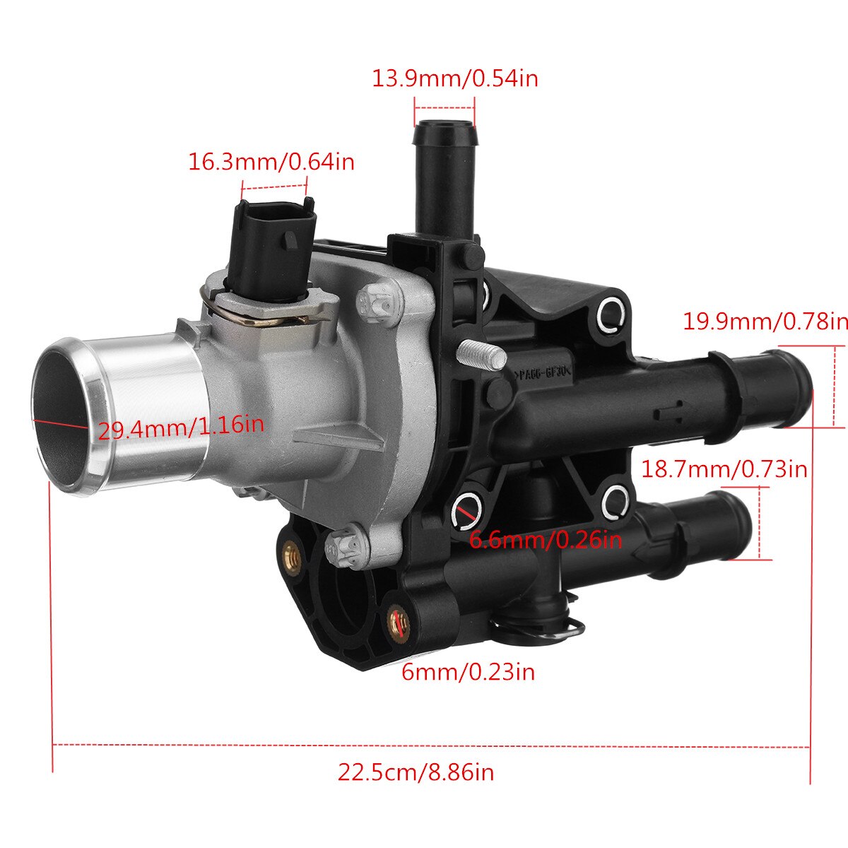 Obudowa termostatu samochodu czujnik 55353311 55577073 71739800 71744389 dla Vauxhall Opel Astra H MK5 Zafira B 1.6 1.8 benzyna