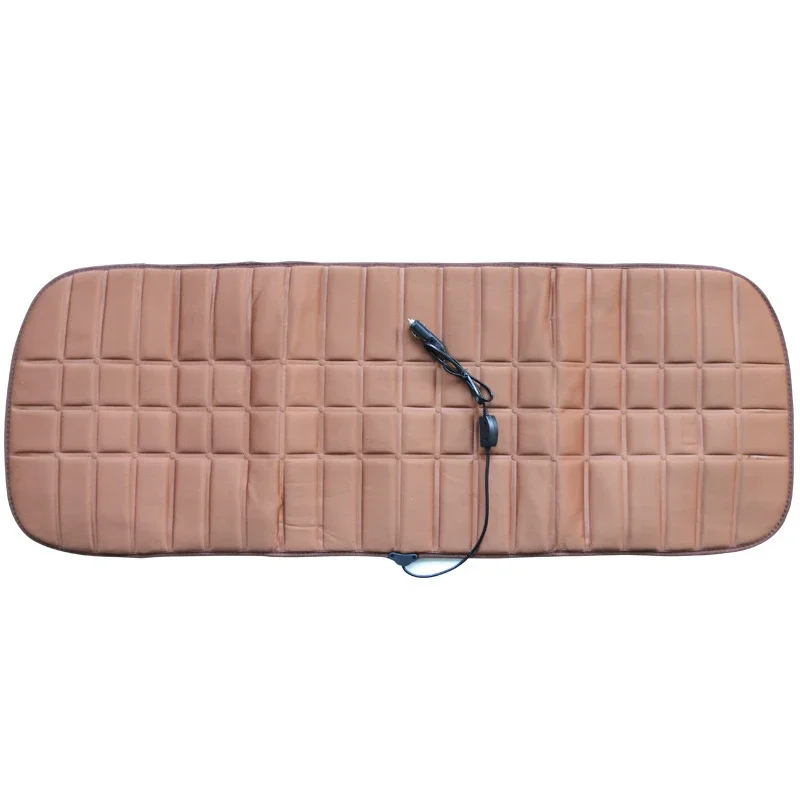 Juste de siège de voiture automatique métropolitaine, coussin de siège arrière, coussins chauffants, coussins chauffants, polymères de siège chauffants automatiques, coussin chauffant électrique, 12V: bleu foncé