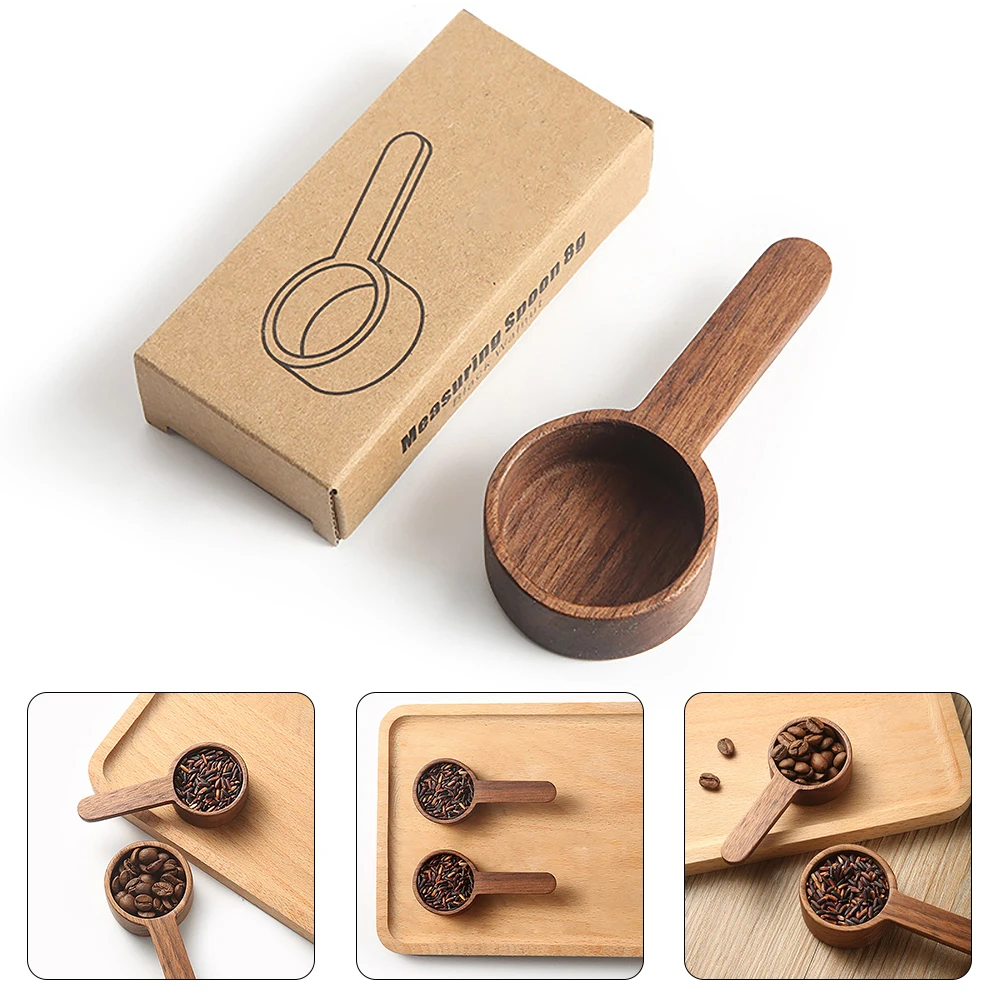 Juego de cucharas medidoras de madera para el hogar, herramientas de medición para cocina, té, café, azúcar, especias