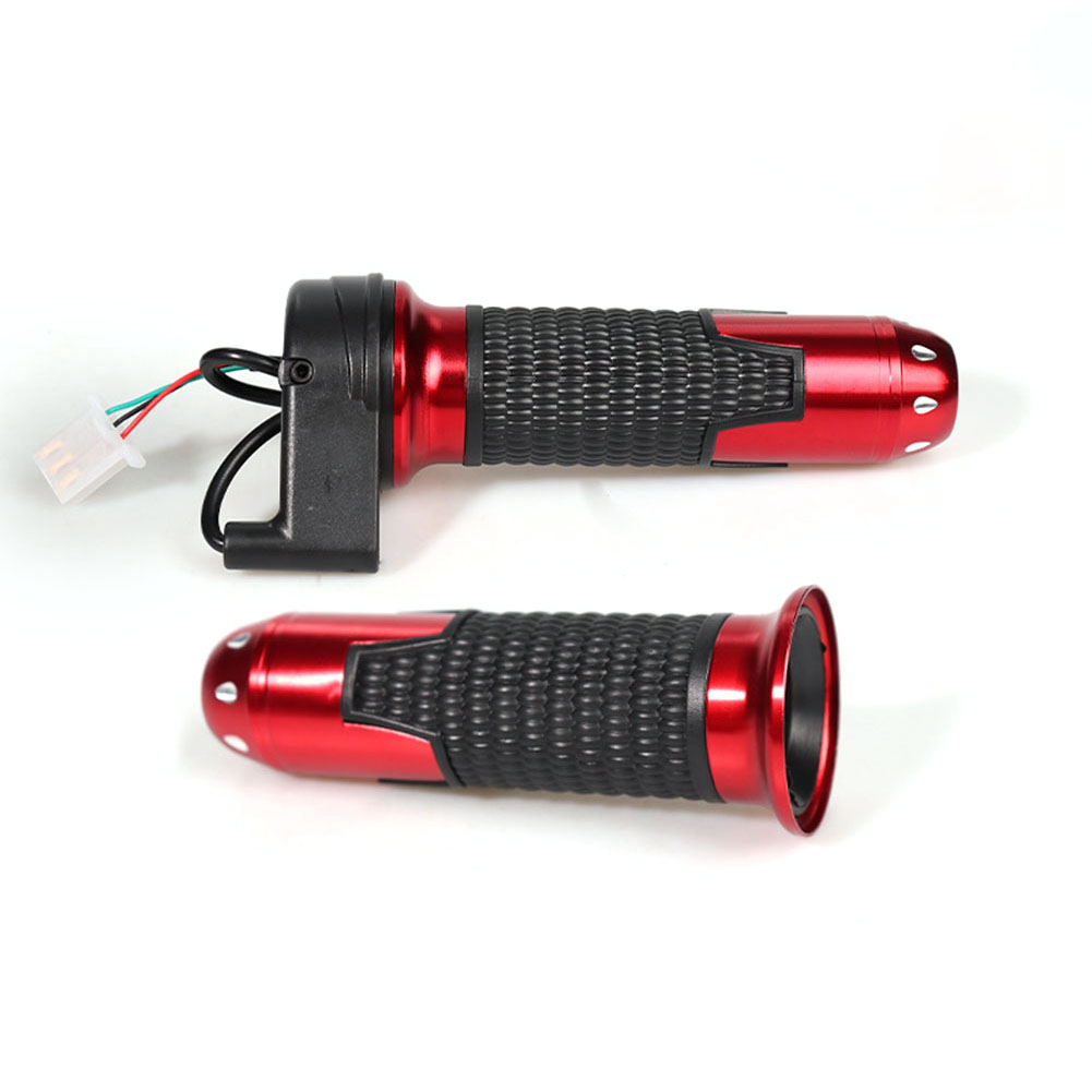 1 Pair Handles Three-speed Turn Handle Throttle Gas Pedal Aluminum Alloy For Electric Scooter Motorcycle Supplies