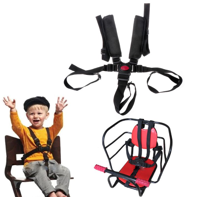 Harnais 5 Points Universel Pour Bébé - Sangles Réglables - Compatible Chaise Haute, Poussette, Siège Auto - Lot De 2