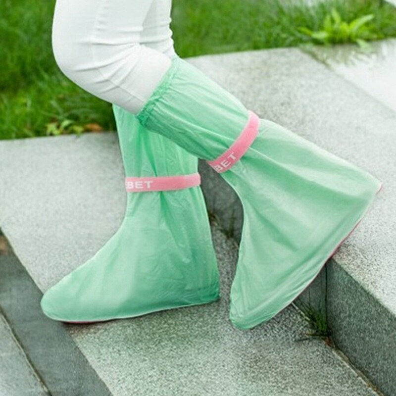 1 paar herbruikbare, dikke regenhoezen voor schoenen, hoge antislip regenhoezen, unisex waterdichte beschermhoezen voor schoenen