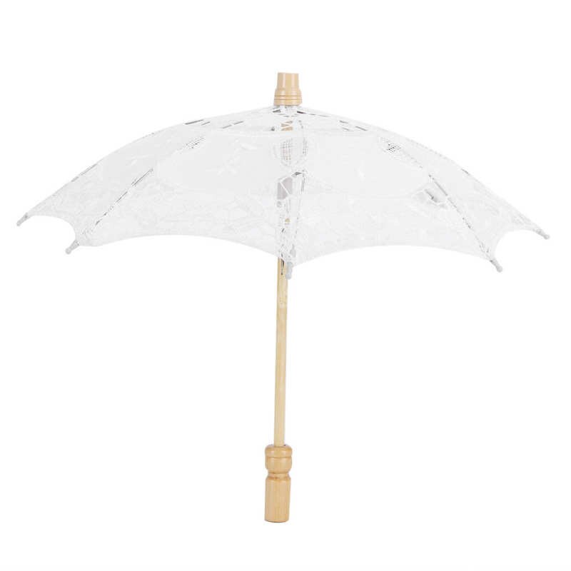 Kant Paraplu Wedding Bridal Parasol Paraplu Voor Fotografie Props Bruiloft Levert: Paars