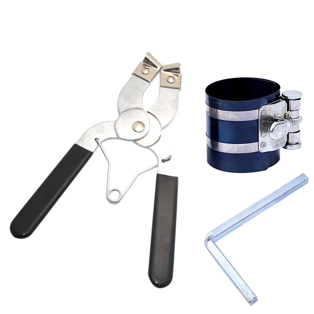 Practical Steel Repair Car Installer Wrench Engine Tool Piston Ring Compressor Maintenance With Pliers Expand Adjustable Ratchet