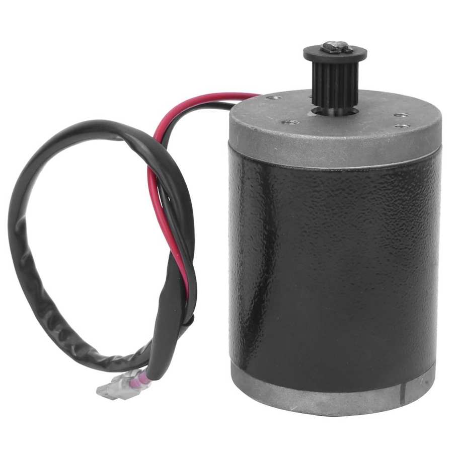 24V 100W Hoge Snelheid Kleine Borstelmotor Met Riemschijf Voor Elektrische Scooter E Fiets