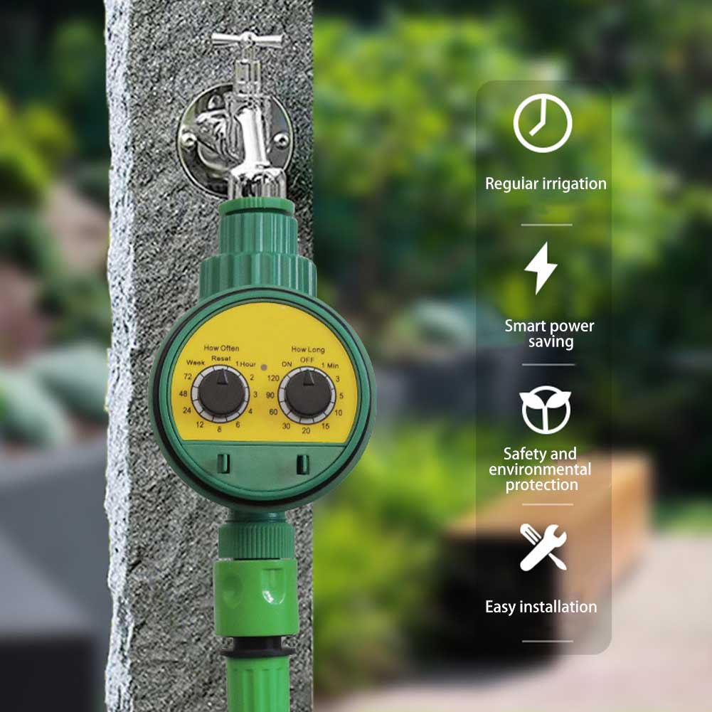 Battery Powered Plant Watering Automatic Electronic Water Timer Easy Install Adjustable Knob Irrigation System Tool For Garden