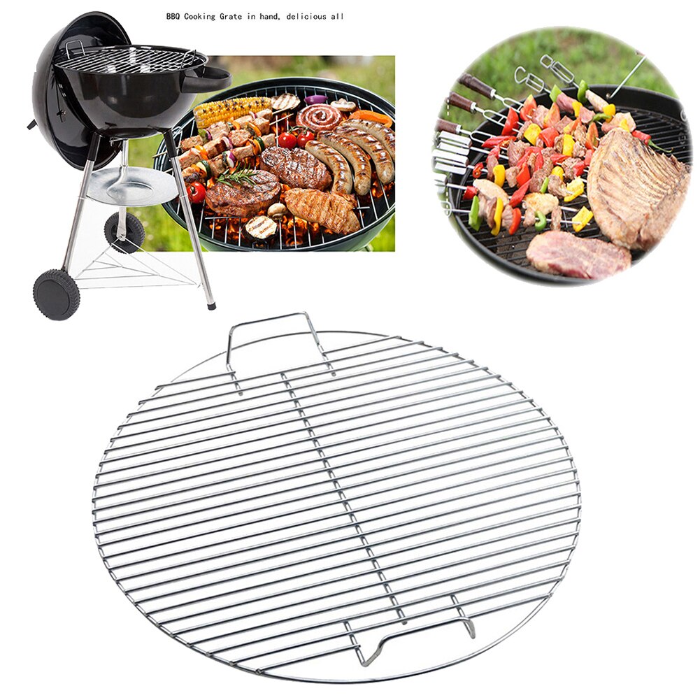 Ronde Vorm Non-stick Hittebestendigheid Rvs Outdoor Barbecue Bbq Grill Rek