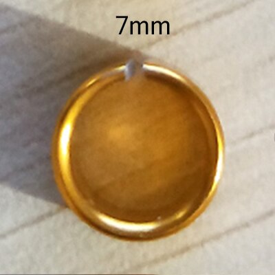 Anillo de Metal con número de pájaro joven, 2 uds., anillo abierto para loro, aro abierto, artículos para paloma y pájaro, aparatos para centro de rescate de animales: 7mm-gold