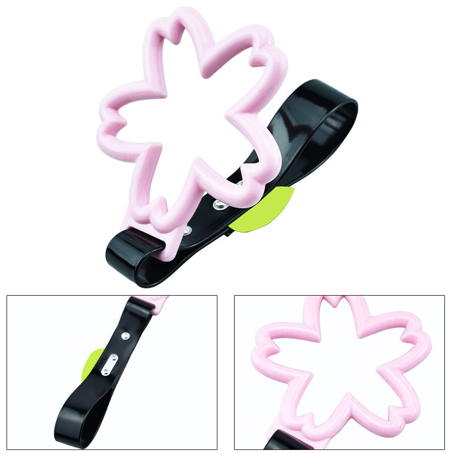 JDM Drift Accessories Tsurikawa Ring Train Bus Car Subway Handle Hand Strap: Pink-B