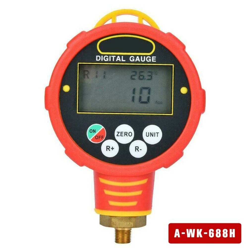 Wk-688l Air Conditioning Measuring Portable Tester Pressure Vacuum Meter Manifold Gauge Digital Display Tools Backlight Home