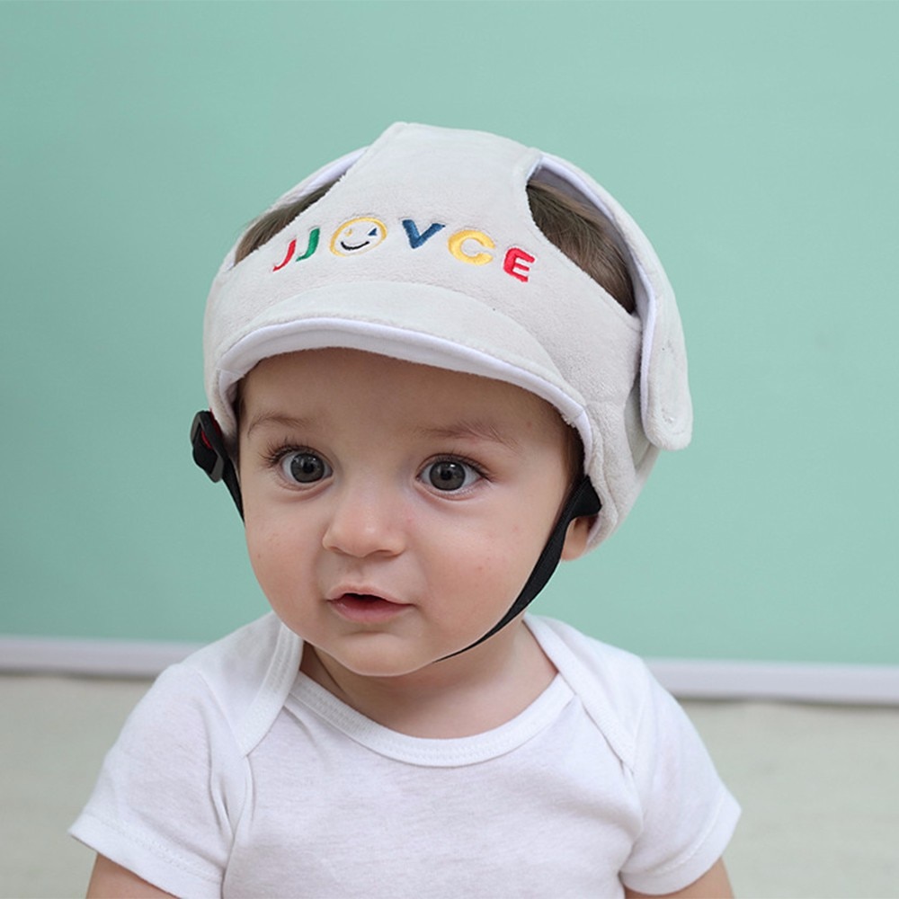 Justerbar bomulds babyhovedbeskyttelsespudehjelm anti-bump hoved sikkerhedsprodukt til børn, lillebørns hovedbeskytterpude