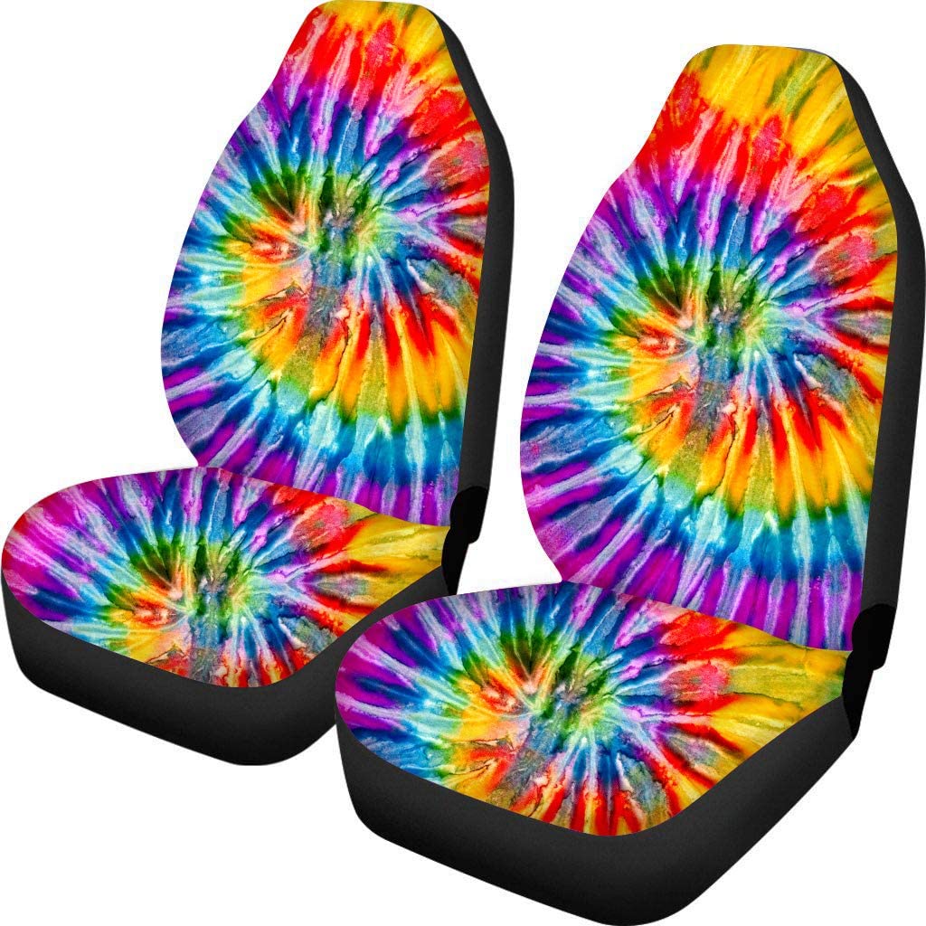 2pcs Front Car Seat Cover Automobiles Seat Covers Protector Cushion Fabric Cases Rainbow Universal For Sedan SUV Truck Auto: Type C