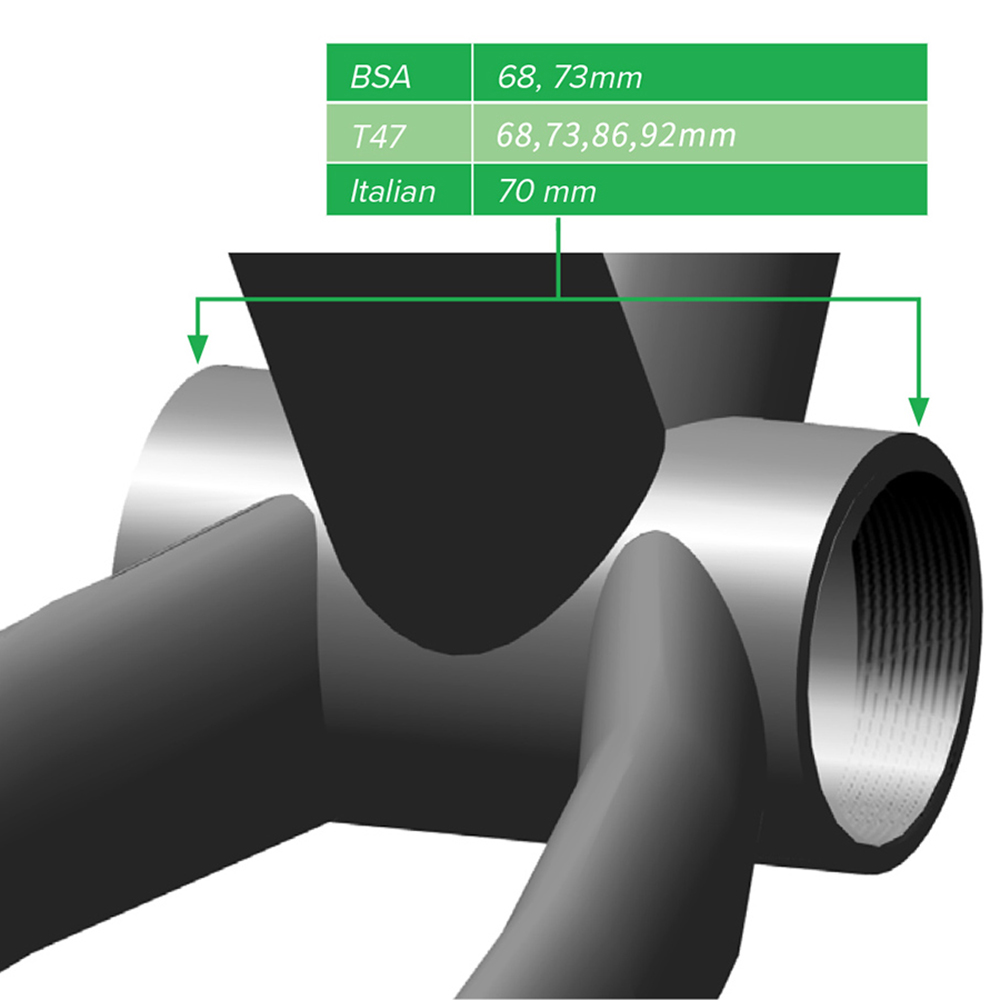 ZTTO BSA Lagerbier Tretlager Schraubentyp 68/73 mm Fahrradachse MTB Rennrad Aluminiumlegierung Wasserdichter Kurbelsatz Achsteile