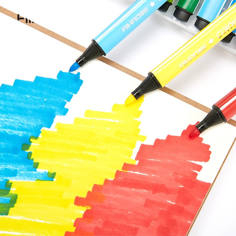 Kleur Mark Pen Art Marker Tekening Set Kleuren Kinderen Aquarel Pen Veilig Niet Giftig Water Wassen Graffiti Gezondheid