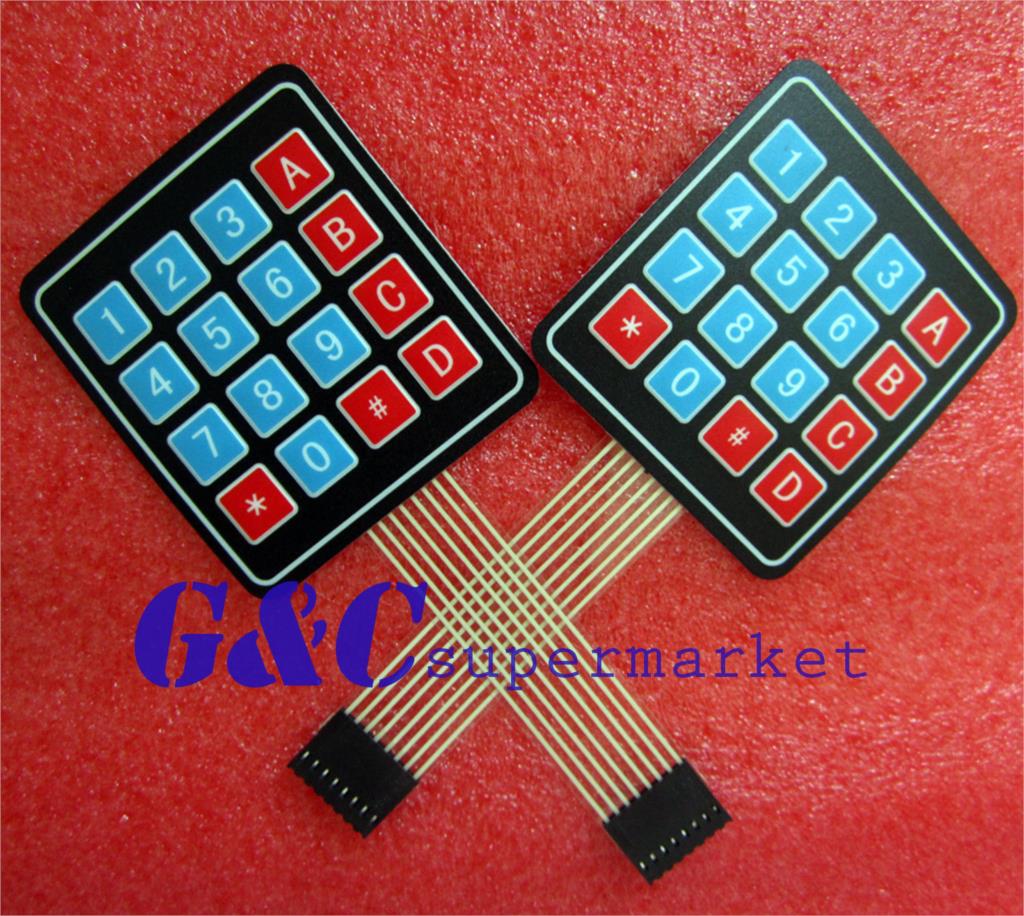 10 stücke 4x4 Matrix Array 16 Key Folientastatur Tastatur