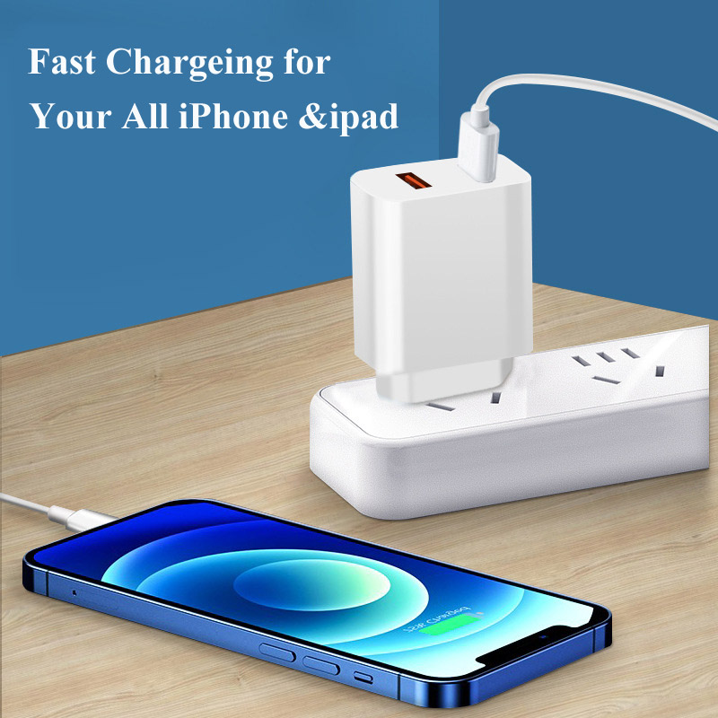 Fast Charge Charger Dual USB Port Quick Charge EU Plug for Apple iPhone 13 Pro Max 12 11 Samsung Galaxy PD QC 3.0 Phone Adapter