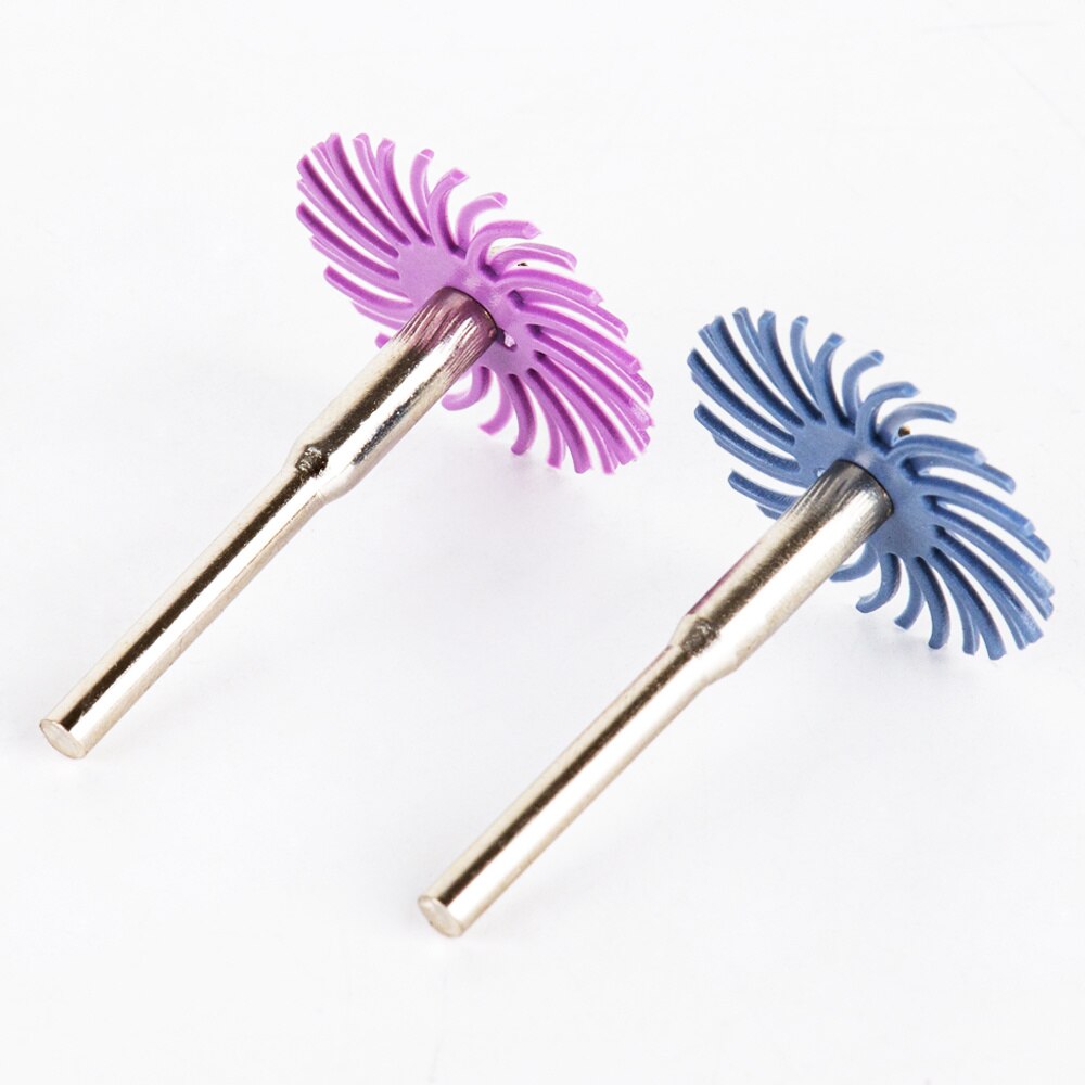 1 zoll Radial Bristle Disc Kit Schleif Pinsel 1/8 "3 2,35mm Schaft Detail Polieren Rad für Dreh Werkzeug zubehör A16