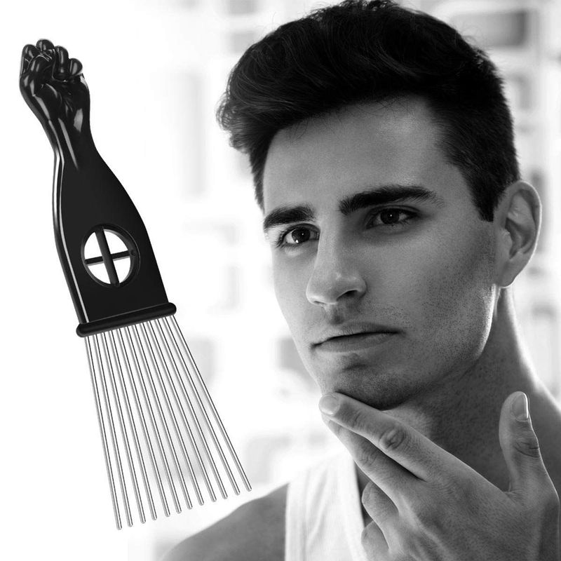 4 szt. Wybierz grzebień włosy afroamerykańskie szczotki metalowe robić włosów kolorowanie fryzjerskie grzebienie urządzenie robić stylizacji