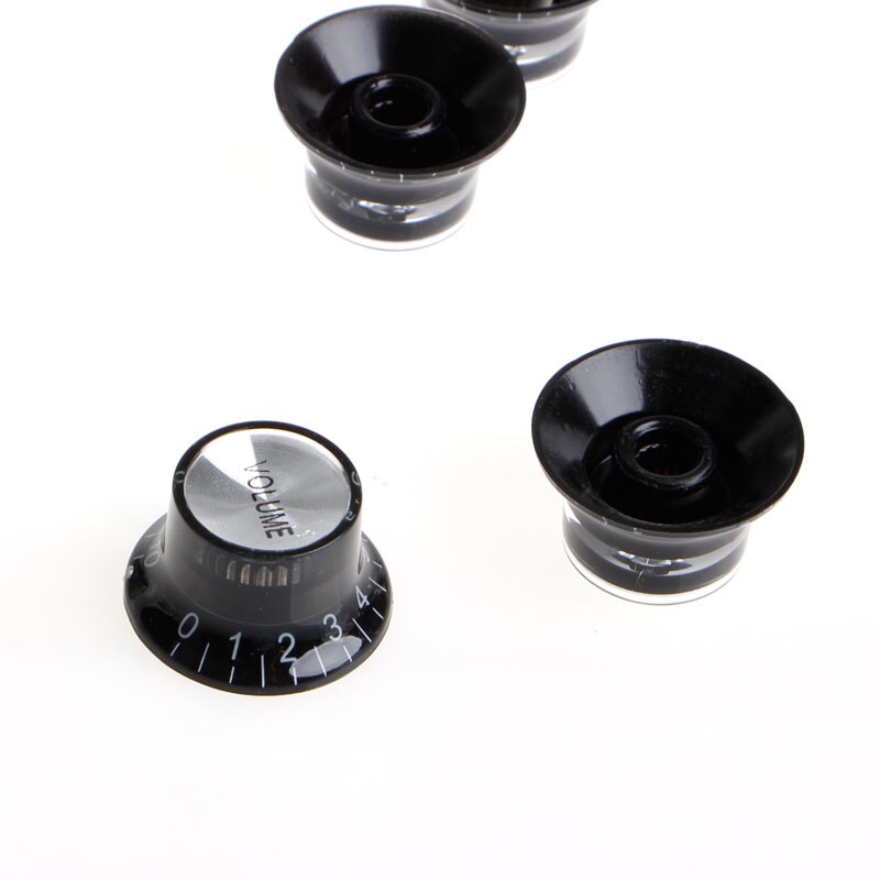 2 Tone 2 Volume Knobs Buttons Guitar Control Silve... – Grandado