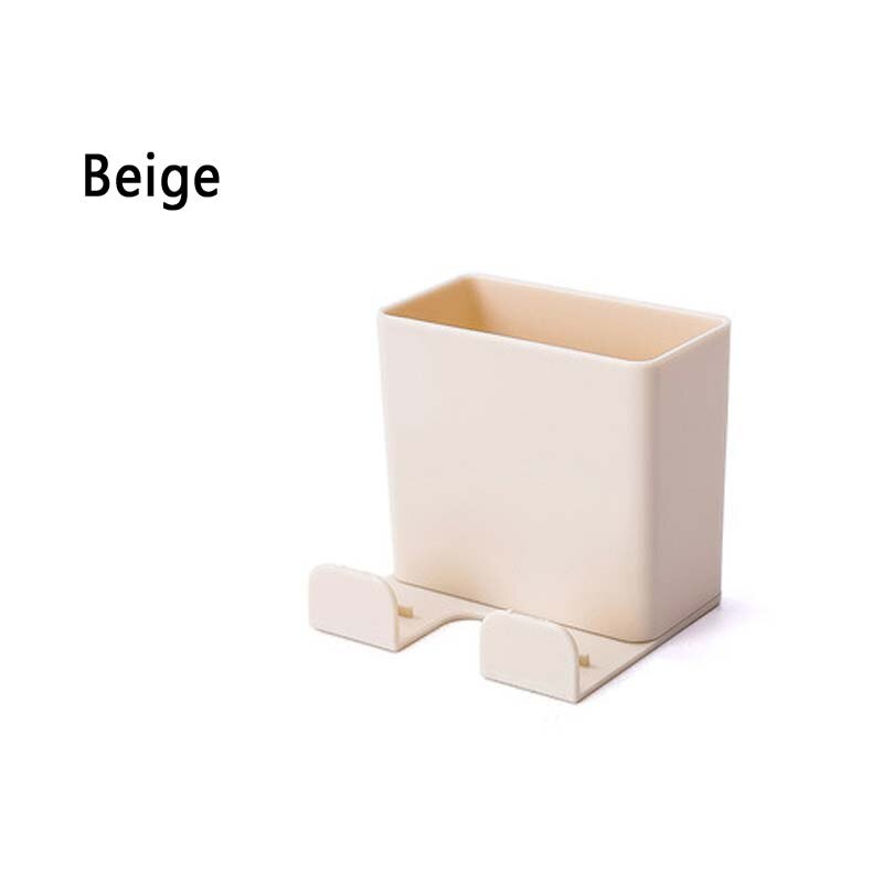 Zauberstab Montiert Organizer Lagerung Kasten Fernbedienung Klimaanlage Lagerung fallen praktisch Stecker Halfter Stehen Container: 1Stck Beige