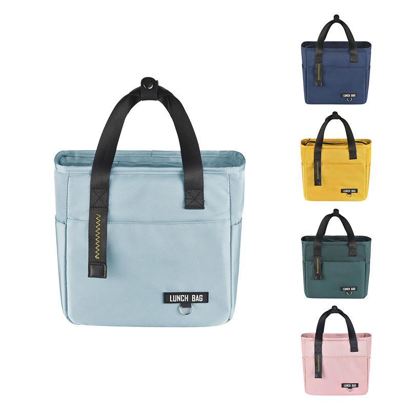 Insulated Bento Lunch Box Thermal Bag Large Capacity Food Zipper Storage Bags Container Cooler Travel Picnic Handbags