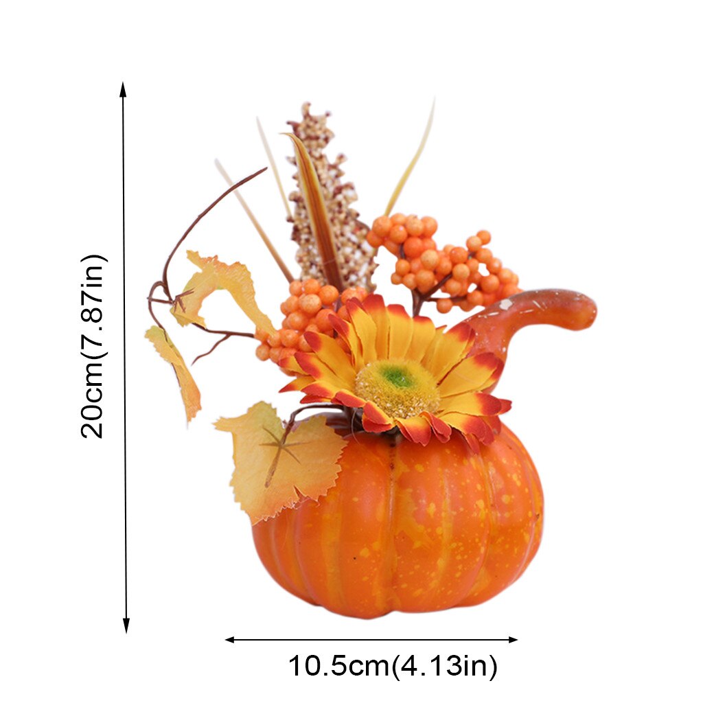 Feuilles d'érable réalistes Faux citrouilles légumes artificiels Halloween Thanksgiving ornements suspendus pendentif décorations pour la maison