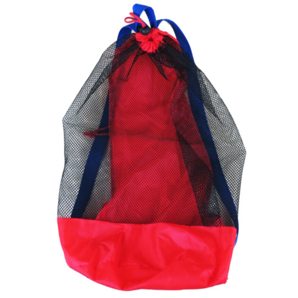 Kleding Handdoeken Mesh Zak Zand Speelgoed Opslag Rugzak Grote Capaciteit Organisator Netto Trekkoord Sport Draagbare Outdoor Water Fun Kids