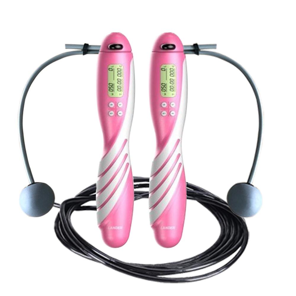 2 In 1 Adjustable Digital Counting Jump Rope With Ball Bearings Calorie Counter Indoor and Outdoor Multi-purpose Skipping Rope