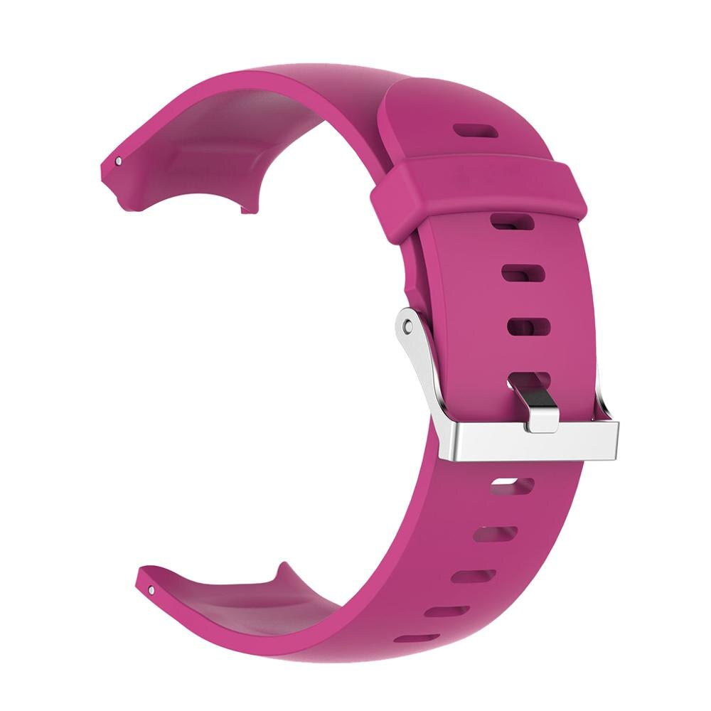 Silicone Wrist Band Replacement Strap Sport Wear Strap Buckle for Approach S3 Watch Fitness Tracker Accessories: Rose Red