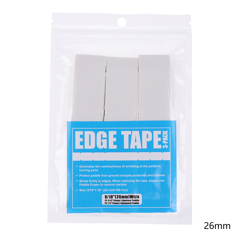 3 stuks pickleball racket randstickers, racketkop randtape, vermindert impact en voorkomt wrijving, frame beschermtape: Zilver