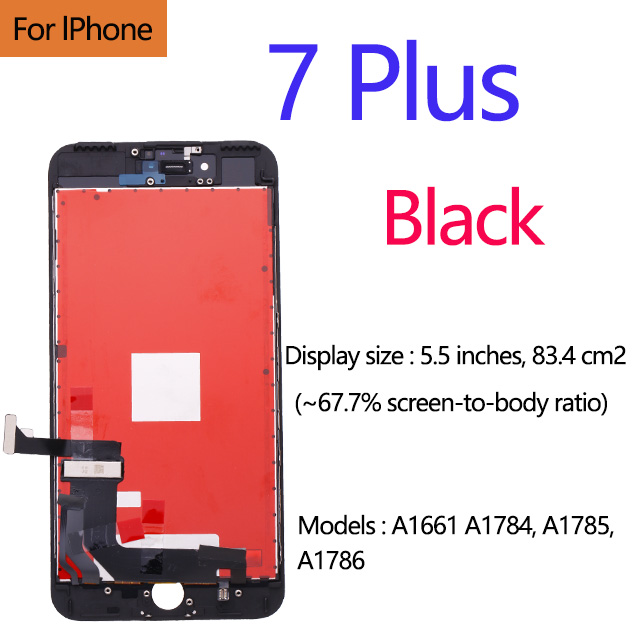 AAA+++ für iPhone 5 5s 5c 6 7 LCD Anzeige Touchscreen für 6s 7 8 Plus SE 100 % nagelneu LCD Digitizer gehärtet +: Deepskyblue