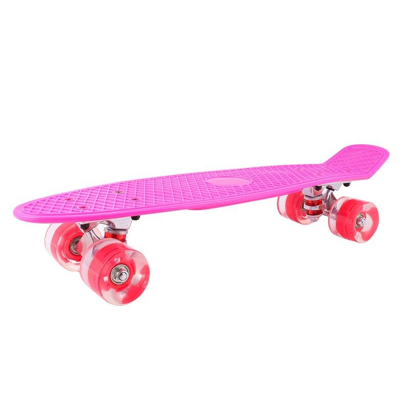 Skateboard Mini Board Skate Board For Outdoor Sport Street Fish Board Longboard Skateboard: Pink