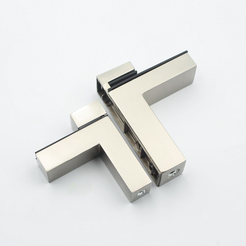 2pcs Adjustable Glass Clamp Solid Metal Wood/Glass Shelf Bracket Wall Mount Shelf Clamp Clip Furniture Hardware Fittings