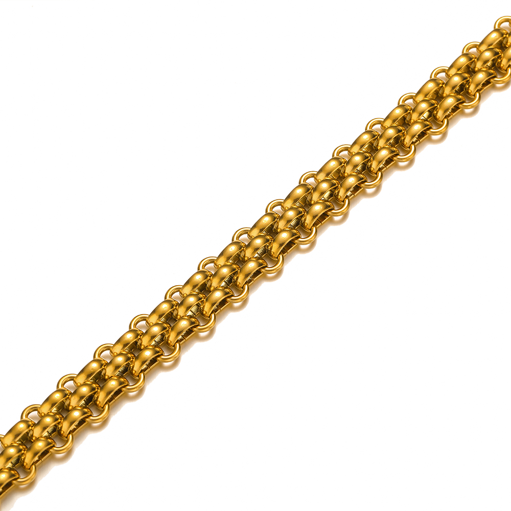 Cadenas gruesas grandes y pesadas de acero inoxidable de 1 metro para joyería DIY, collares Punk de Hip Hop, suministros de accesorios para pulseras: Blanco