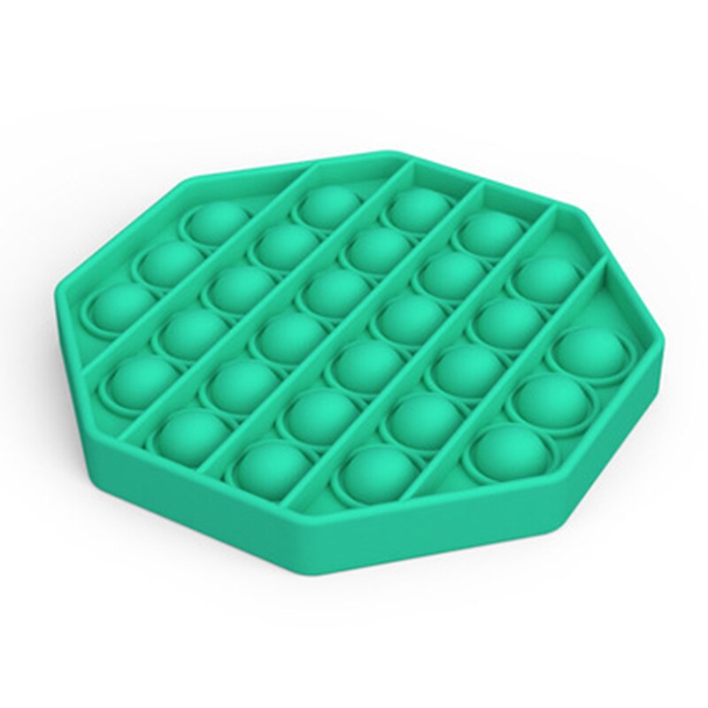 Push Pops Bubble Zintuiglijke Speelgoed Autisme Behoeften Squishy Stress Reliever Speelgoed Volwassen Kid Grappig Anti-Stress Pops Het Fidget reliver Stress: Army Green