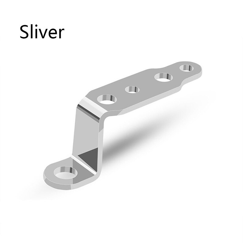 Support d'extension de rétroviseur multifonctionnel universel pour rétroviseur de moto: Argent
