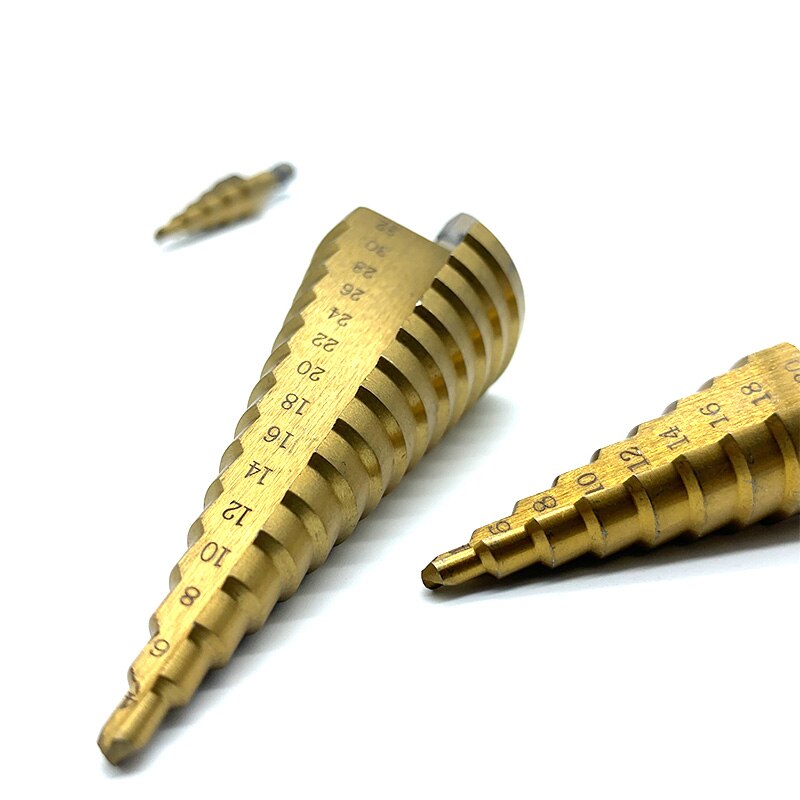 Hss Titanium Stap Boor 4-12/4-20/4-32 Mm Stap Cone Snijgereedschap Staal Houtbewerking Metal boor-Bits