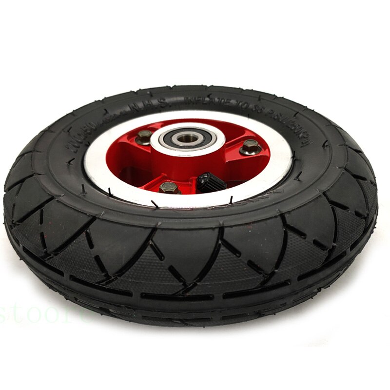 200 * 50 däck innerslang legering fälg 8 tum för skoter elektrisk skateboard hjul 200 x 50 däck