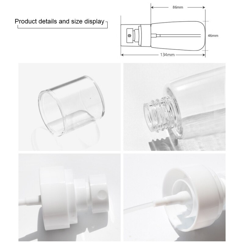 100 Ml Navulbare Parfum Spray Fles Lege Cosmetische Containers Plastic Verstuiver Draagbare Reizen Opslag Flessen