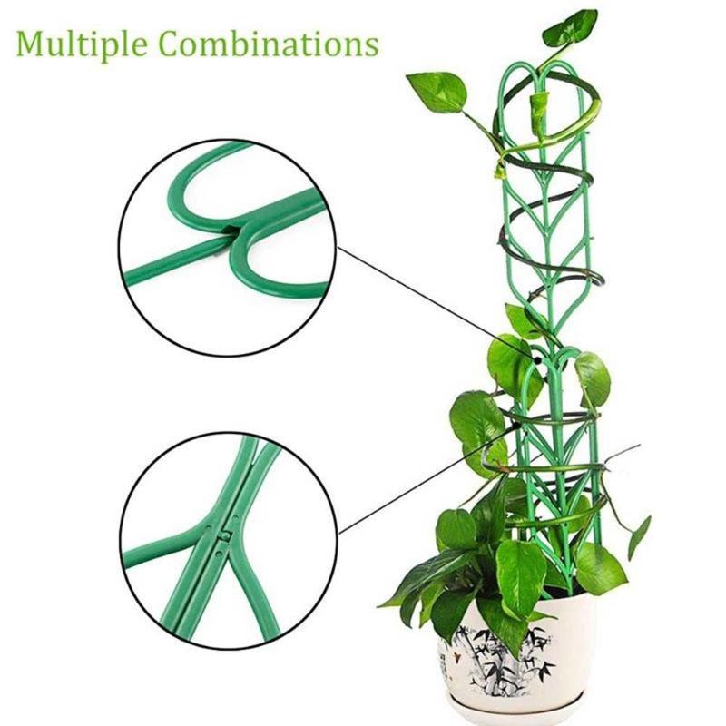 Leaf Shape Garden Lattice Frame Leaf-shaped Potted Plants Supporting Rattan Plant Exhaust Flower Garden Climbing Frame