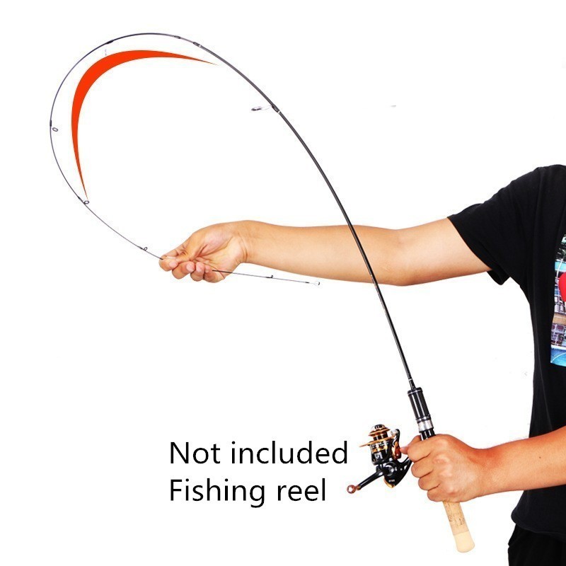 Carbon Rod Casting Spinning Fishing Rod M Power Fishing Pole 1.8M
