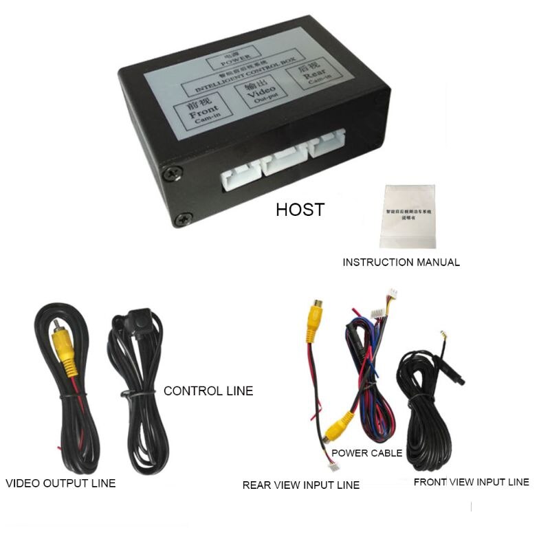 Samochodowa kamera cofania widok z prawej strony system strefy niewidomych inteligentne przełączanie widok z przodu widok z tyłu dwukierunkowa skrzynka sterownicza