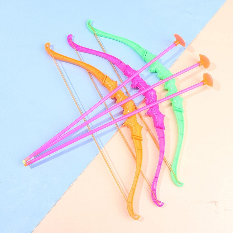 8cm Kids Shooting Outdoor Sports Toy Bow Arrow With Sucker Plastic Toys For Children Outdoor Funny Toys Kit Kids Toy