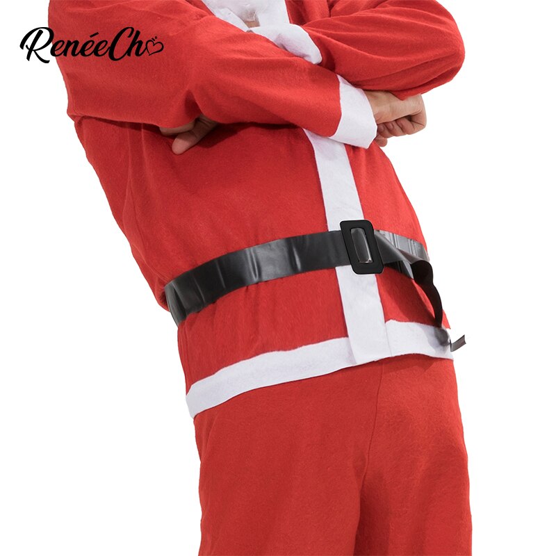 Costume père noël pour homme, Costume de noël grande taille pour le nouvel an, ensemble complet 5 pièces,